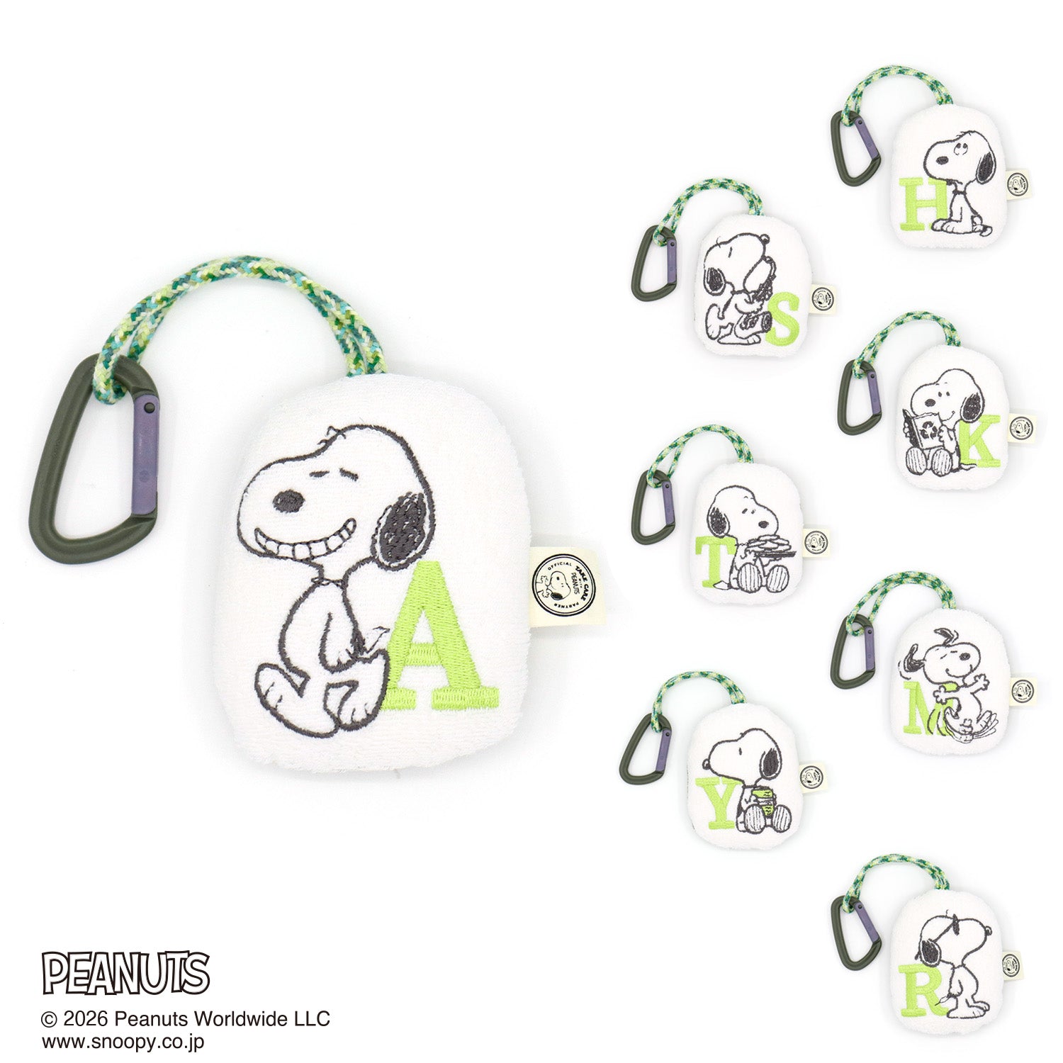 『PEANUTS』たおぐるみ(イニシャル) スヌーピー