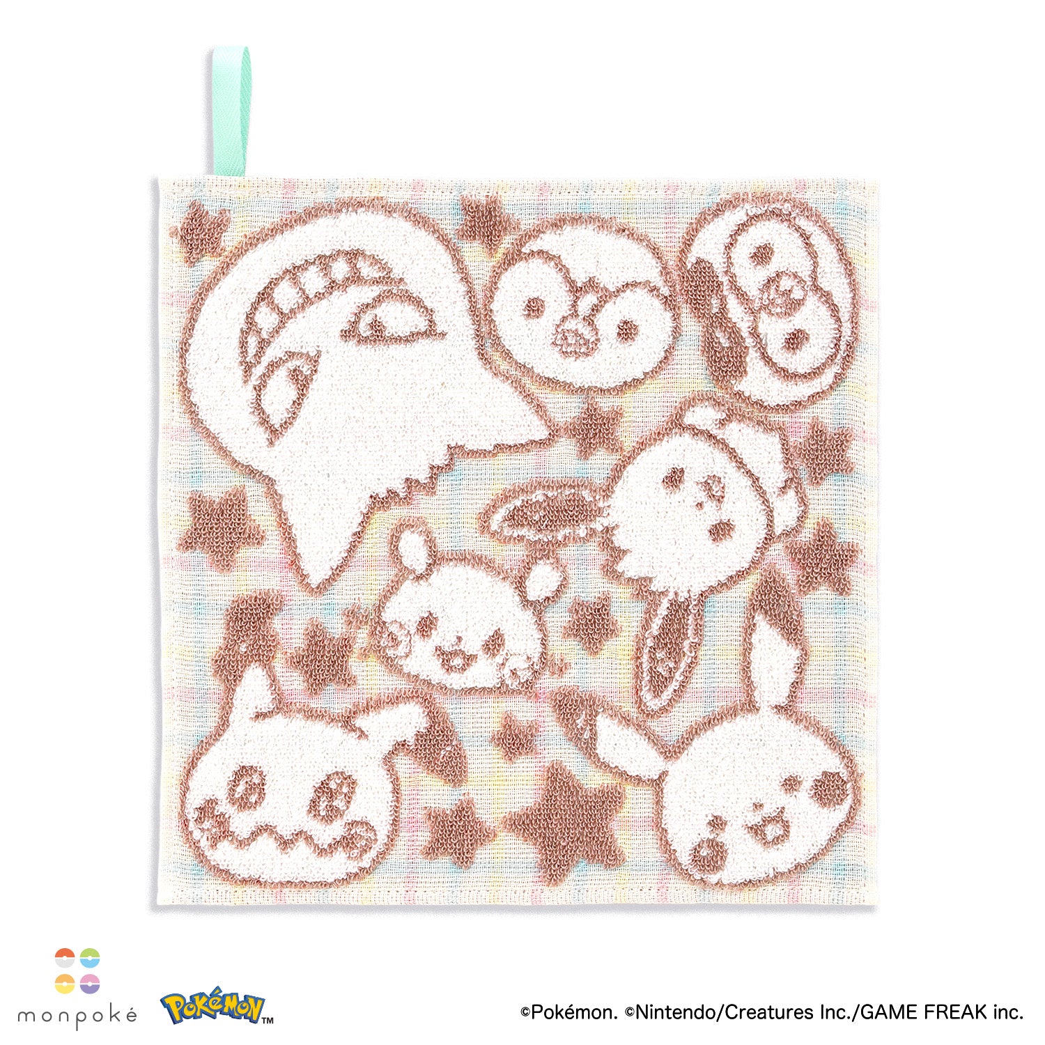「モンポケ」 みんなといっしょ ループ付タオルハンカチ